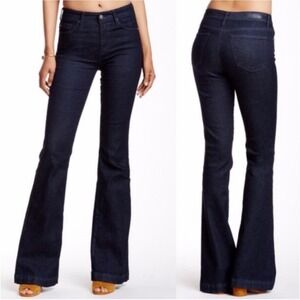 AG The Janis High Rise Flare Trouser Jeans 29 x 35‎ Long Tall